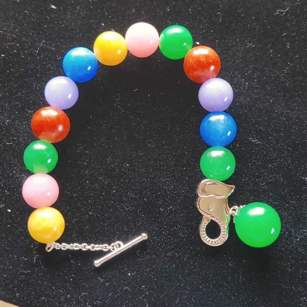 Multicolor Jade Bracelet